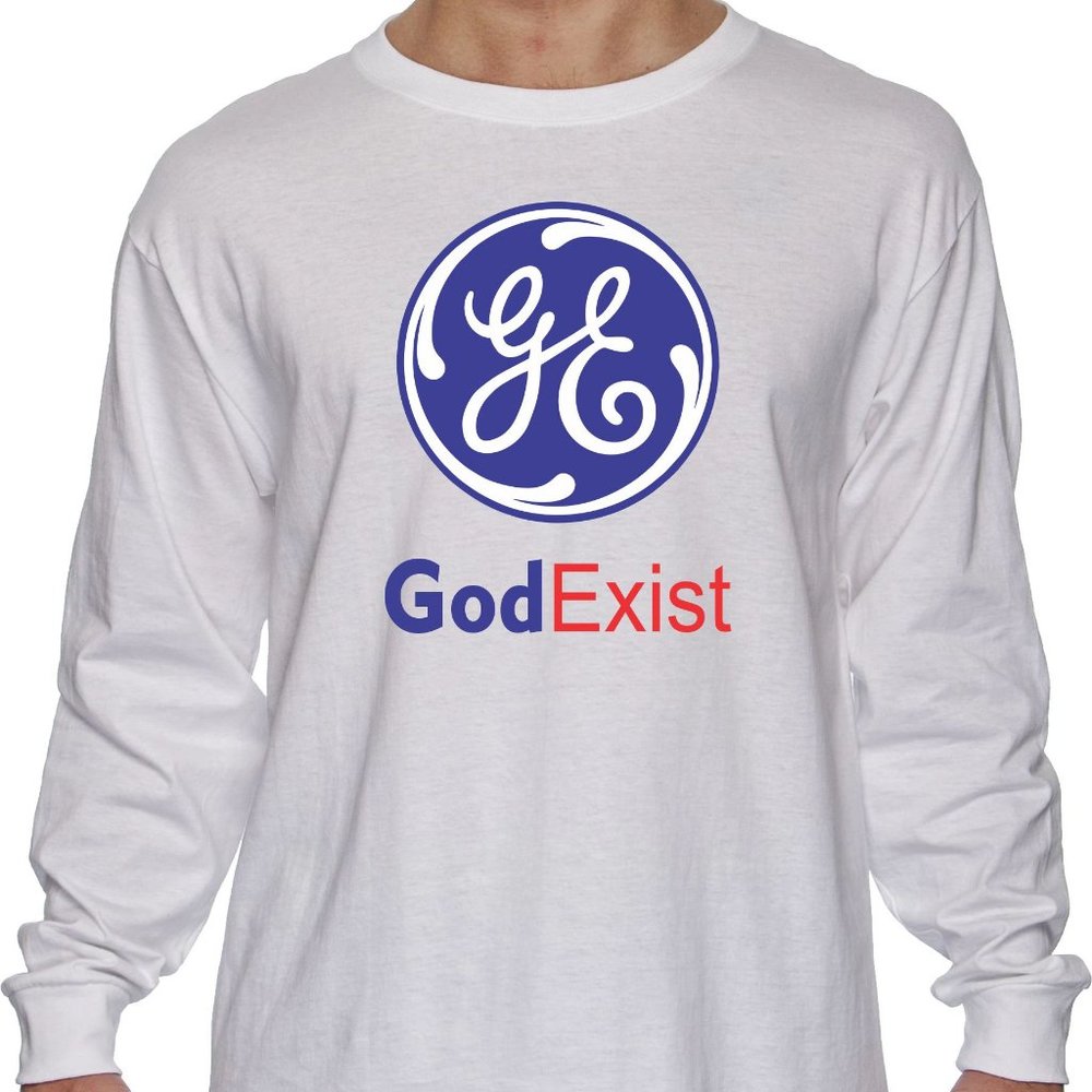 GOD EXIST CHRISTIAN  T-SHIRT - LONG SLEEVE UNISEX BRAND NEW CLOTHING /2022